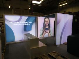 Custom Lightboxes with Bridge and Lightbox, Closet, Reception Counter, Monitor Mount, and Product Stand