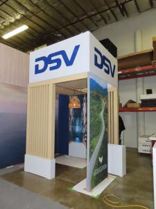 Custom Sustainable Modular Exhibit with Inline and Island Configurations -- View 2